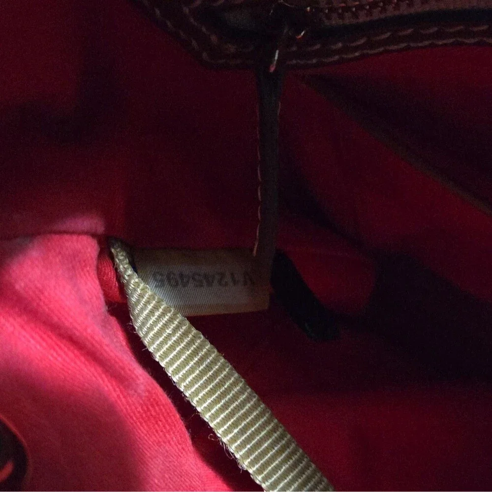 Dooney & Bourke Ostrich Embossed Leather Drawstring Bag & Continental Wallet Set